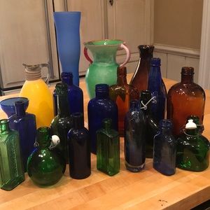 My colored bottle collection, sold separately.